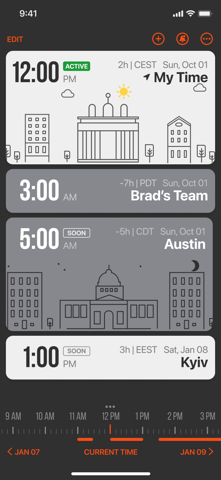 Set availability hours
